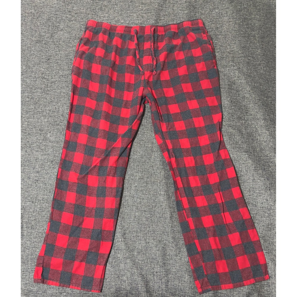 Old Navy Men XXL Pajama Pants Red Buffalo Plaid Flannel